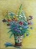 Бабушкин Н.Ф.1938г.р. Полевые цветы,2016г. двп, масло