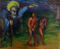 Глебов В.В.1969г.р. Изгнание из рая,1999г. бумага, смешанная техника, 47х59 ТХМ-819 Г-204.jpg