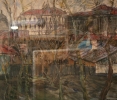 Кукуйцев В.В.(1922-2011гг) Из моего окна, 1969г. картон,темпера