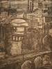 Катилло-Ратмиров Г.С.1937г.р. Мосты над Омью,1973 г. бумага, офорт