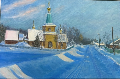 Бондаренко С.И.1960г.р. На пороге весны,2023г. холст, масло 40х60 ТХМ-829 Ж-553.jpg