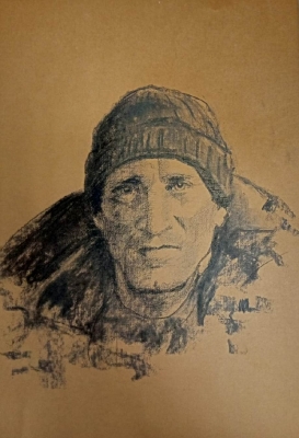 Глебов В.В.1969г.р. Казакевич Евгений Васильевич-участник СВО,2025г. бумага, уголь 49,5 34,5 ТХМ-840 Г-214.jpeg