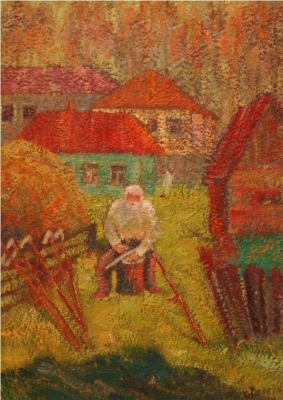 Соловьев Г.С.(1941-2007 гг.) Сенокосная пора, 1986 г. к.м.